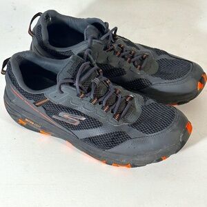 Skechers Sport Black Orange Camouflage Athletic Running Runner Track Shoes